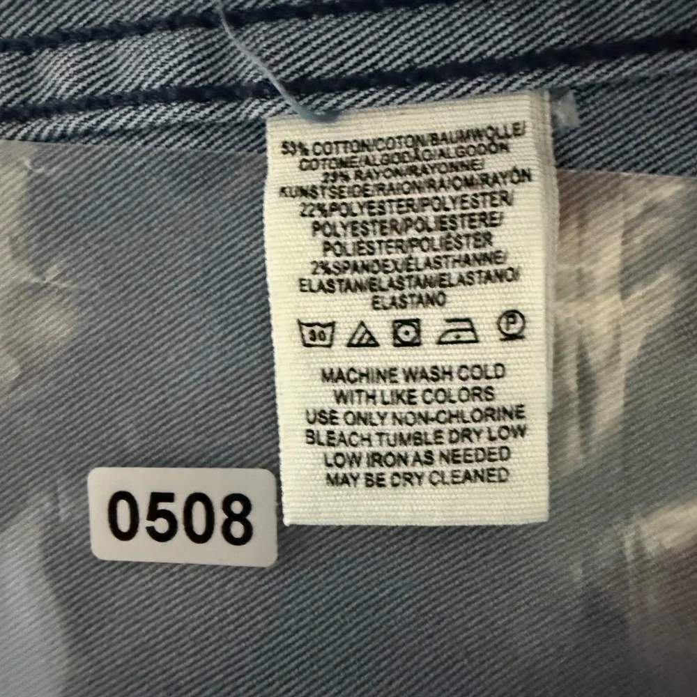 Free‎ People Blue Denim 2 Tone Colorblock Stretch Mini Skirt Size 8